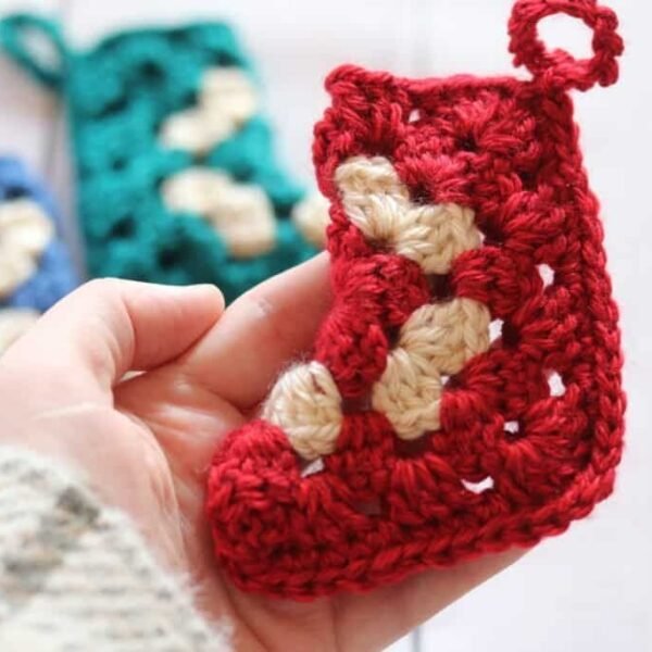 Mini Granny Stocking Crochet Pattern