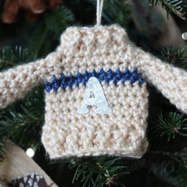 Christmas Sweater Ornament Crochet Pattern