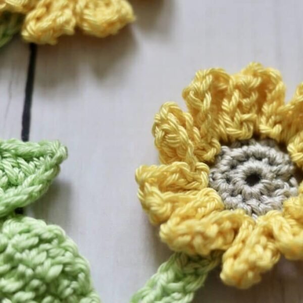 Sunflower Bookmark Crochet Pattern
